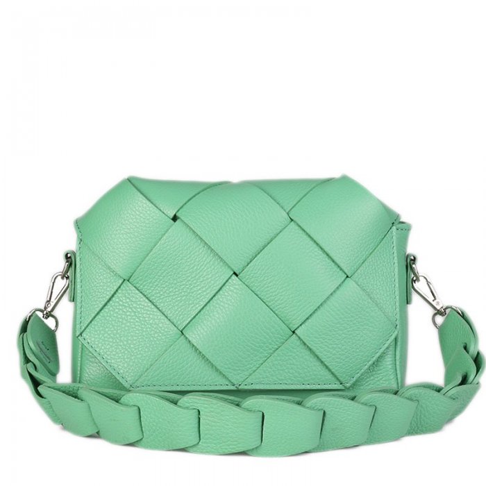 zelene male kožene kabelky jako bottega 