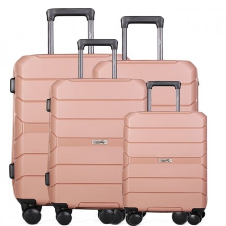 pink cestovní kufry emotys