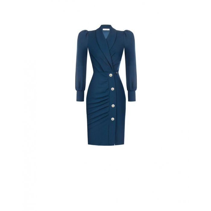 dámské kvalitní šaty modré Rinascimento CFC80106100003