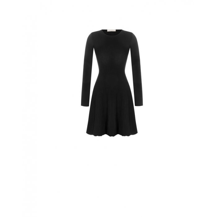 Dámské zimní úpletové šaty černé  Rinascimento CFM80010525003