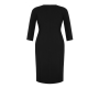 Moderní černé kvalitní šaty elastické krátké CFC80106830003