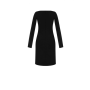 luxusní kvalitní černé šaty Rinascimento CFC80106802003