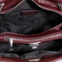 italské prošívané kožené kabelky luxusní bordo madde