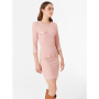 levné puzdrové šaty okruhly vystrih ružové CFC0107298003 Rinascimento