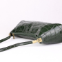 moderní dámské kožené kabelky zelené prela lakované