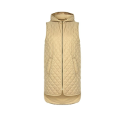Dámská vesta s kapucí na zip béžová Rinascimento CFC80107865003