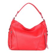 luxusné dámske kožené kabelky na rameno červené mirabela