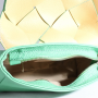trendové prošívané kožené kabelky na rameno elvíra zelené