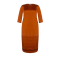 Dámské pohodlné midi šaty oranžové Kitana CFC80107257003
