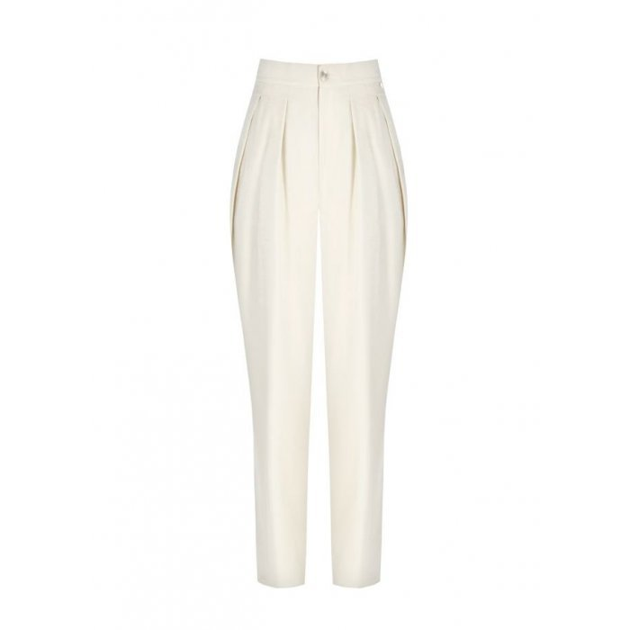 dámské bíle kvalitní kalhoty značkové Rinascimento CFC80109270003