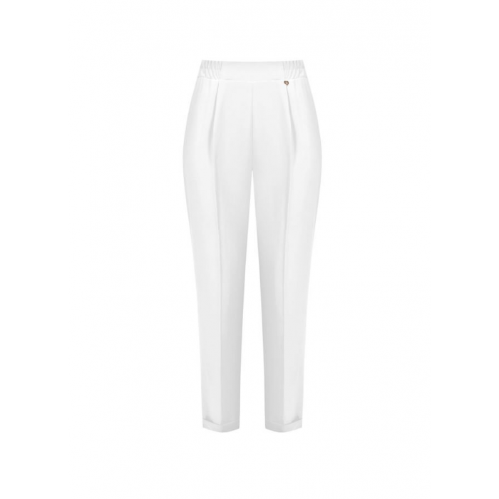 Dámské bíle kvalitní kalhoty 7/8 Rinascimento CFC80109591003