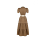 kvalitní dámské šaty hnědé rinascimento 100068087