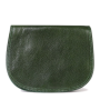 dámské kvalitní kožené kabelky Vera Pelle zelené Franca