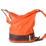 dámské kožené kabelky na rameno oranžová alena