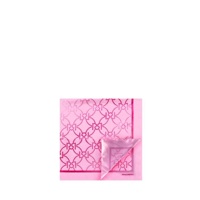 Dámský šátek s logem Rinascimento růžový ACV80013545003