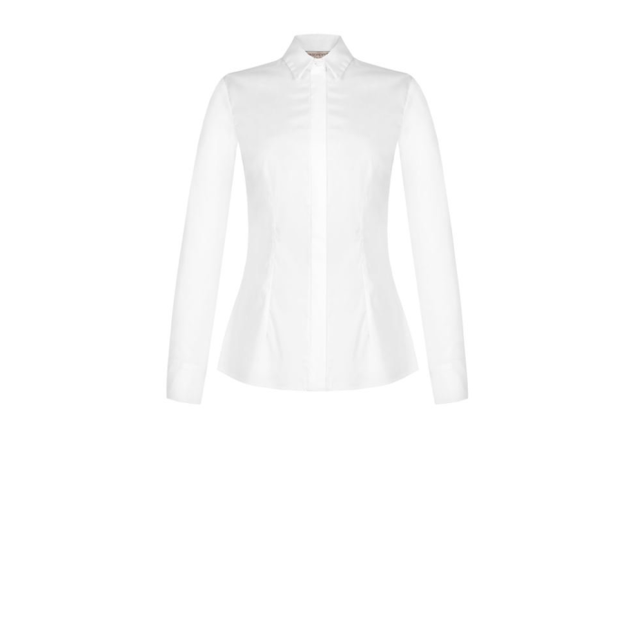 Dámská kvalitní košile na knoflíky bílá Rinascimento CFC80112853003