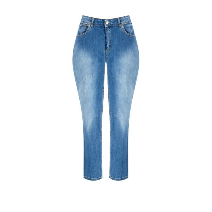 Dámské elastické džíny pro moletky modré Kitana CFC80112798003