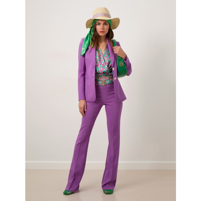 Dámský elegantní kostým fialový Rinascimento CFC80113094003