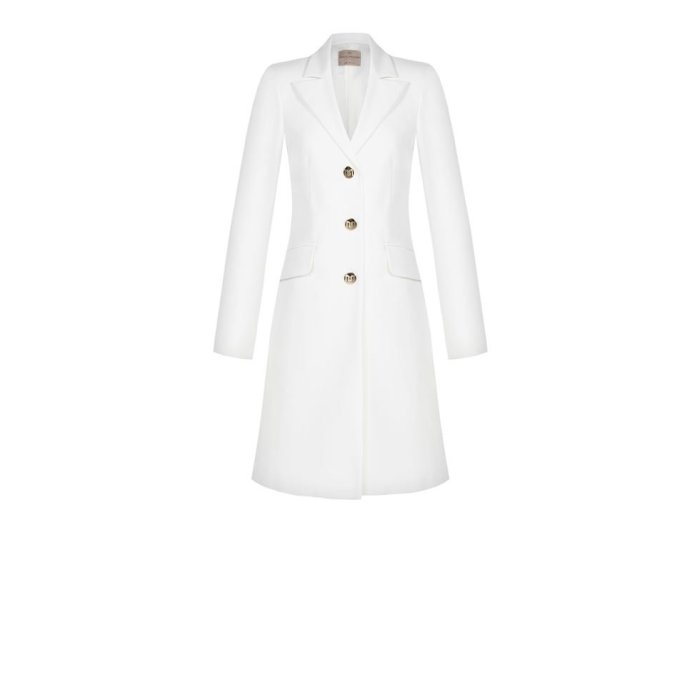 Dámský přechodný kabát/sako bílé Rinascimento CFC80113154003
