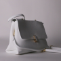 Luxusní dámské kožené kabelky crossbody Rossana bíle