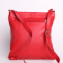 moderní dámské kožené kabelky červené donia