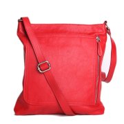 moderní dámské červené kožené kabelky crossbody donia