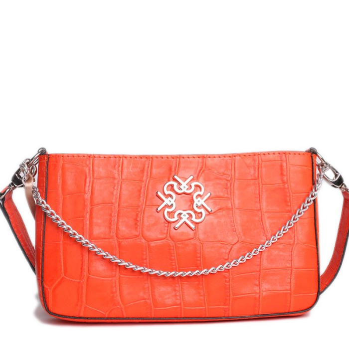 Luxusní oranžové kožené kabelky ACV800132330003 Rinascimento