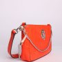 Kvalitní oranžové kožené kabelky ACV800132330003 Rinascimento