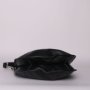 Luxusní kvalitní klasické černé kožené kabelky s třásní Dan