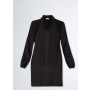 Klasické černé šaty z viskózy rovný strih Liu Jo WA4057