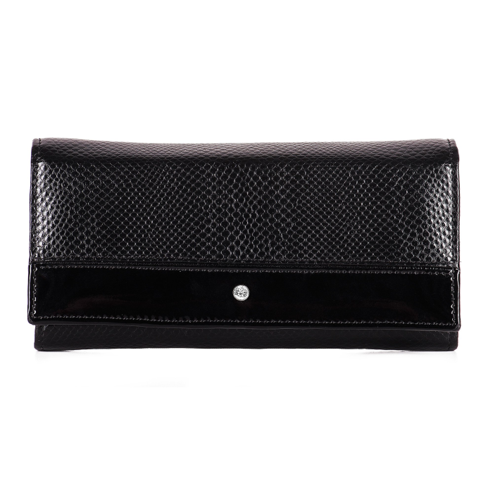 Luxusná kožená peňaženka Wojewodzic čierna 3PD62/PC01/PL01
