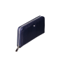 Modré velké dámské kožené peněženky na zip 3PD66/PC14
