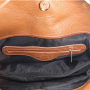 Italské hnědé praktické kožené kabelky přes rameno Vincenza