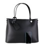 Trendové černé luxusní kožené kabelky Marita velká