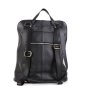 Trendové kožené batoh spolu s kabelkou v černé barvě Navaro