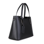 Černé elegantní kožené kabelky do ruky Vera Pelle Carina
