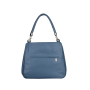 Modré luxusní značkové kožené kabelky na rameno 1215/GS30 Wojewodzic