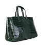 Vera Pelle zelené kožené kabelky do ruky z Itálie
