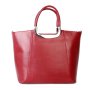 Luxusní dámské červené kožené kabelky Lubomira