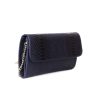Luxusní dámské kožené kabelky na rameno z Itálie margitka modré
