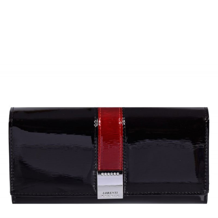 Luxusní černé lakované kožené peněženky GF111-sh