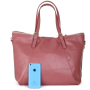 luxusní dámské kožené kabelky přes rameno samanta růžové