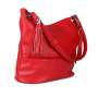 Luxusní italská kožená kabelka Freme červená
