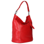 Moderní červená kožená kabelka Evita