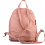 Levné dámské kožené batohy do školy ester růžov é