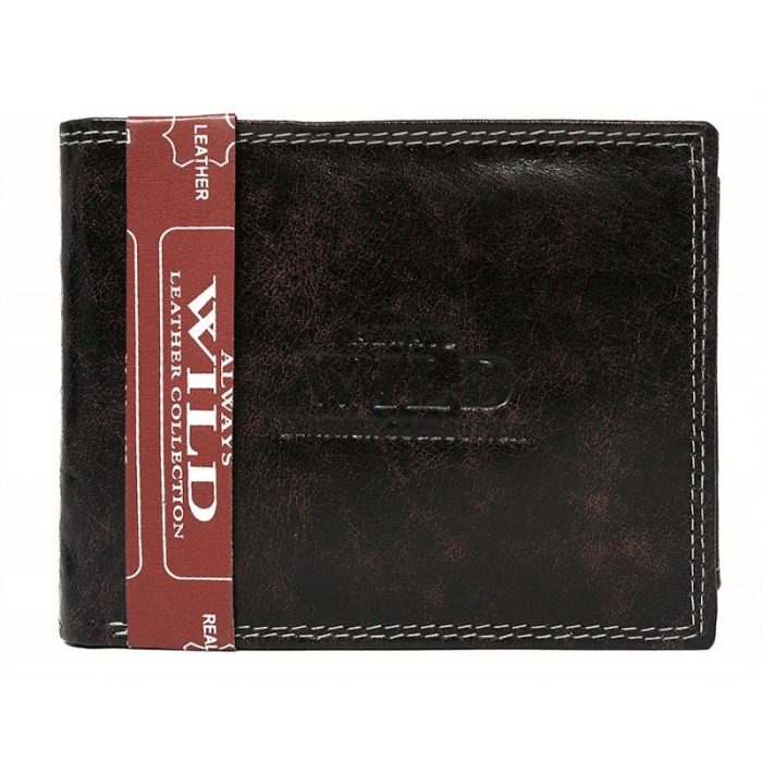Pánské kvalitní kožené peněženky 8N992-MCR/9708 Black
