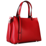 Luxusní kožené kabelky marilin červená