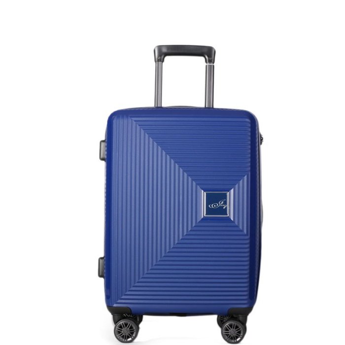 Pánské skořepinové cestovní kufry 8Z02-Ap modré