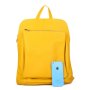 dámské kožené kabelky  a batoh žlutý 2v1 Navaro