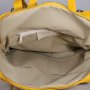 luxusní kožené kabelky  a batoh žlutý 2v1 Navaro